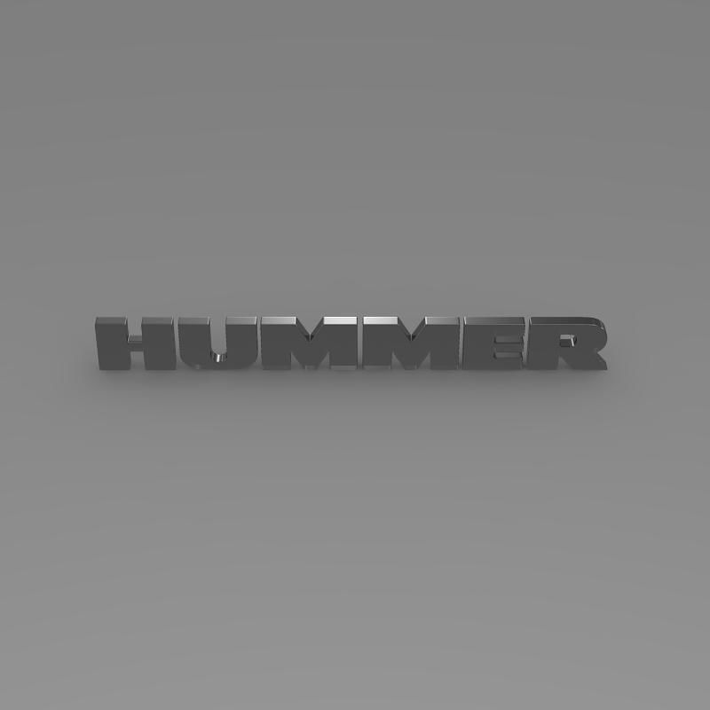 Hummer logo 3D model_4
