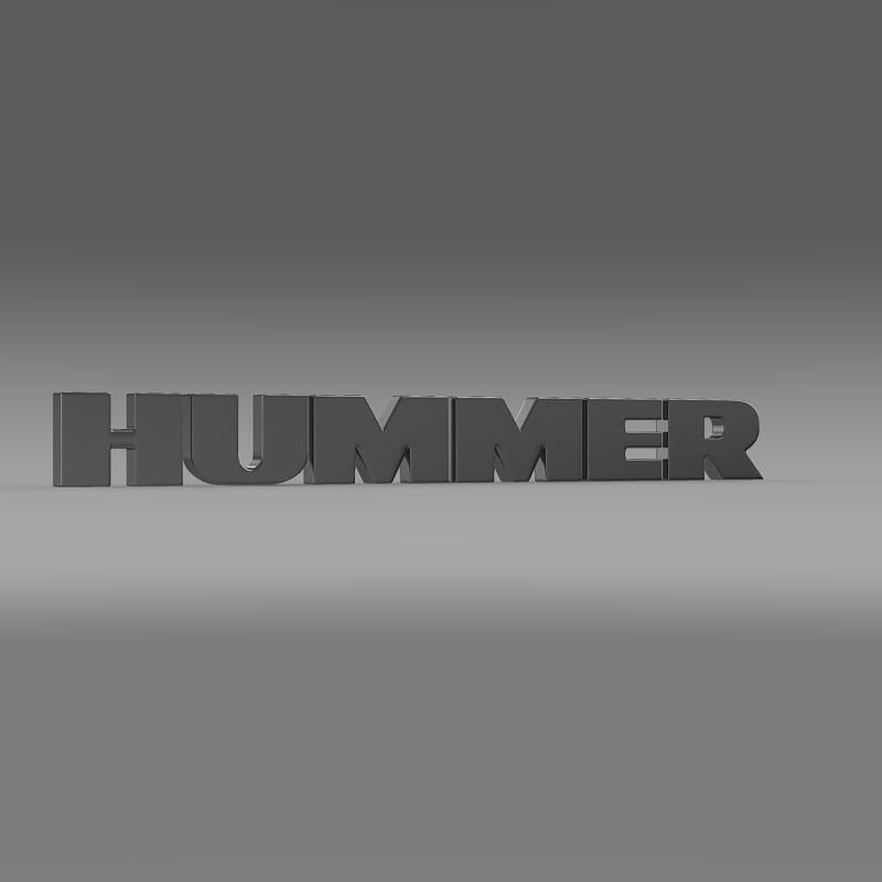 Hummer logo 3D model_2