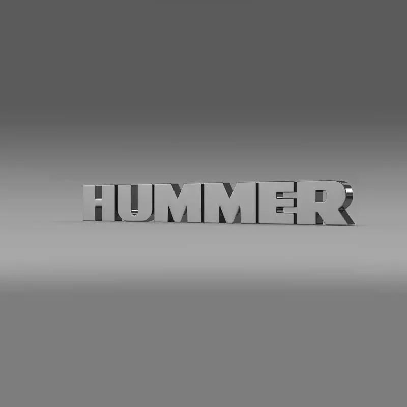 Hummer logo 3D model_0