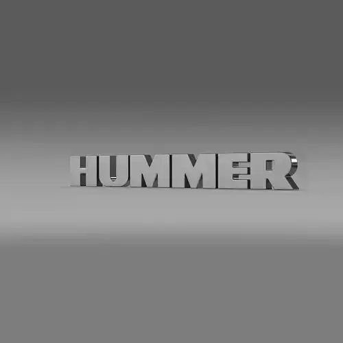 Hummer logo 3D model