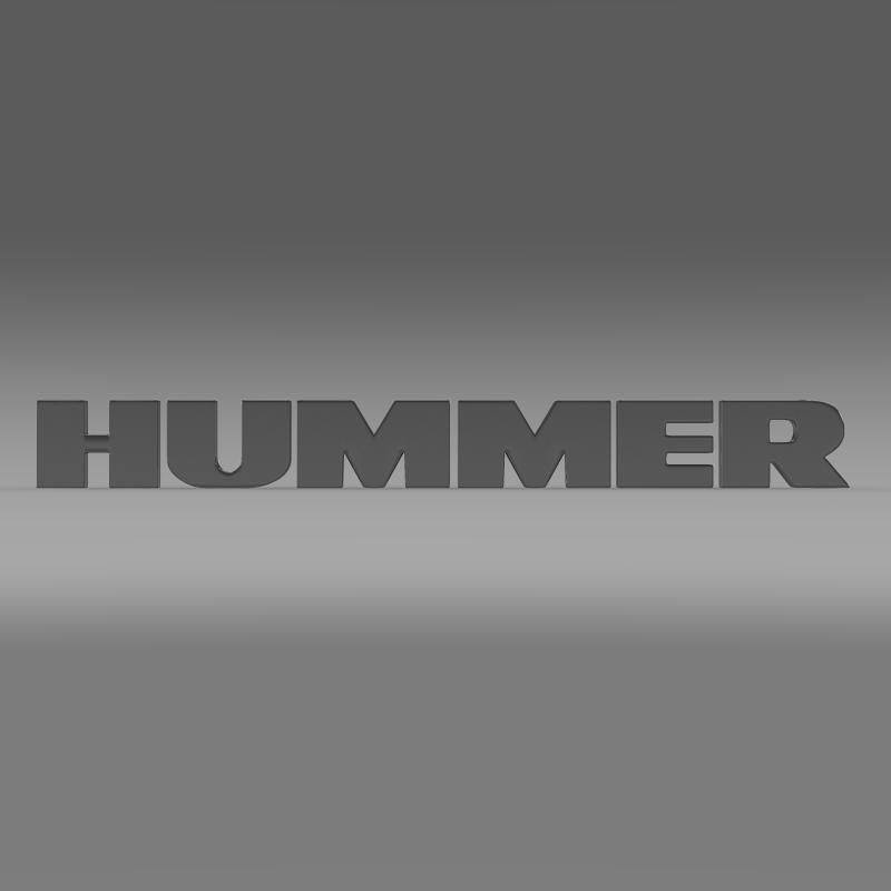 Hummer logo 3D model_1