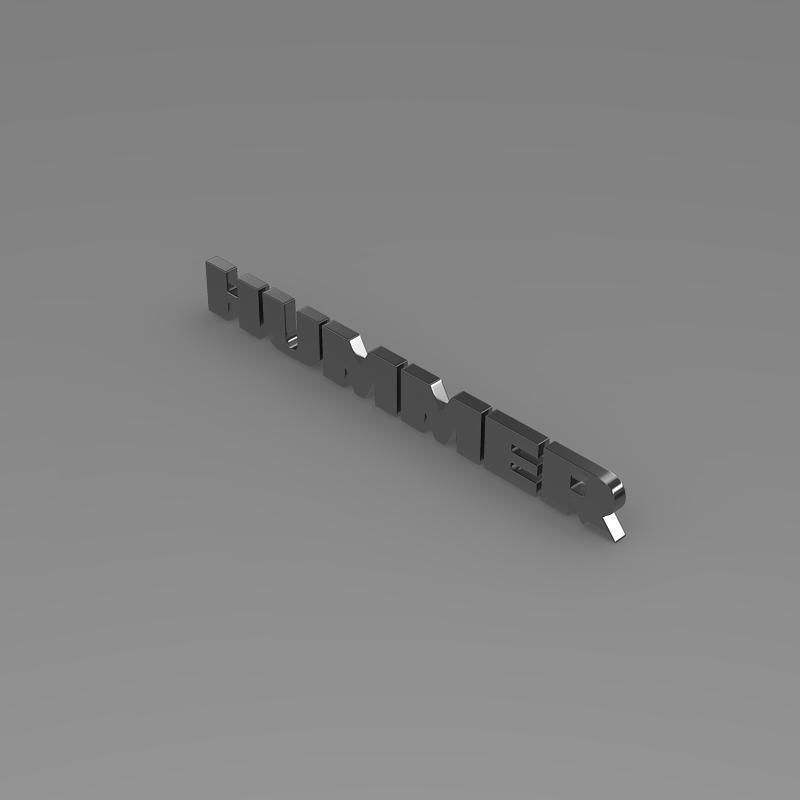 Hummer logo 3D model_3