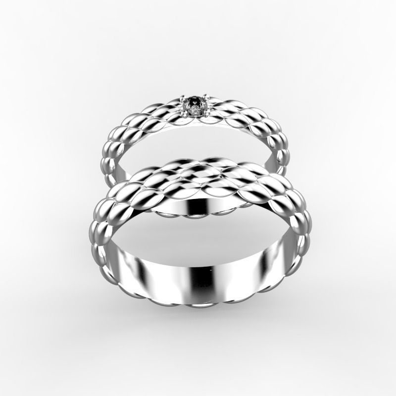 Original wedding bands 3D print model