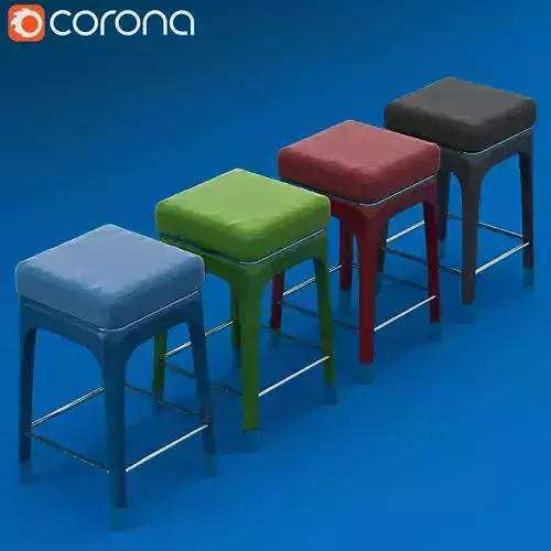Rectangle fabric stool
