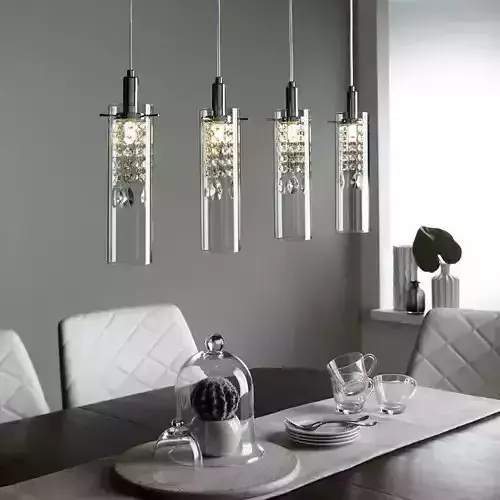 Desiree 4 - Light Kitchen Island Linear Pendant