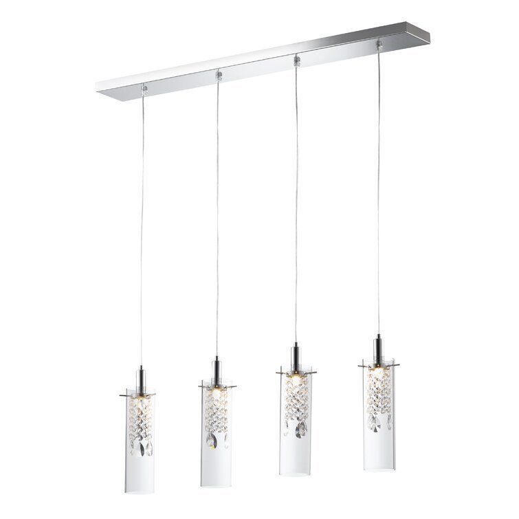 Desiree 4 - Light Kitchen Island Linear Pendant 3D model_2