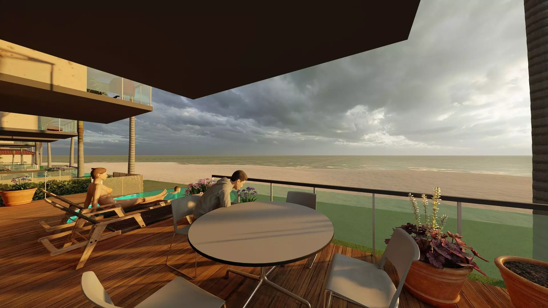 Beach Resort 3D model