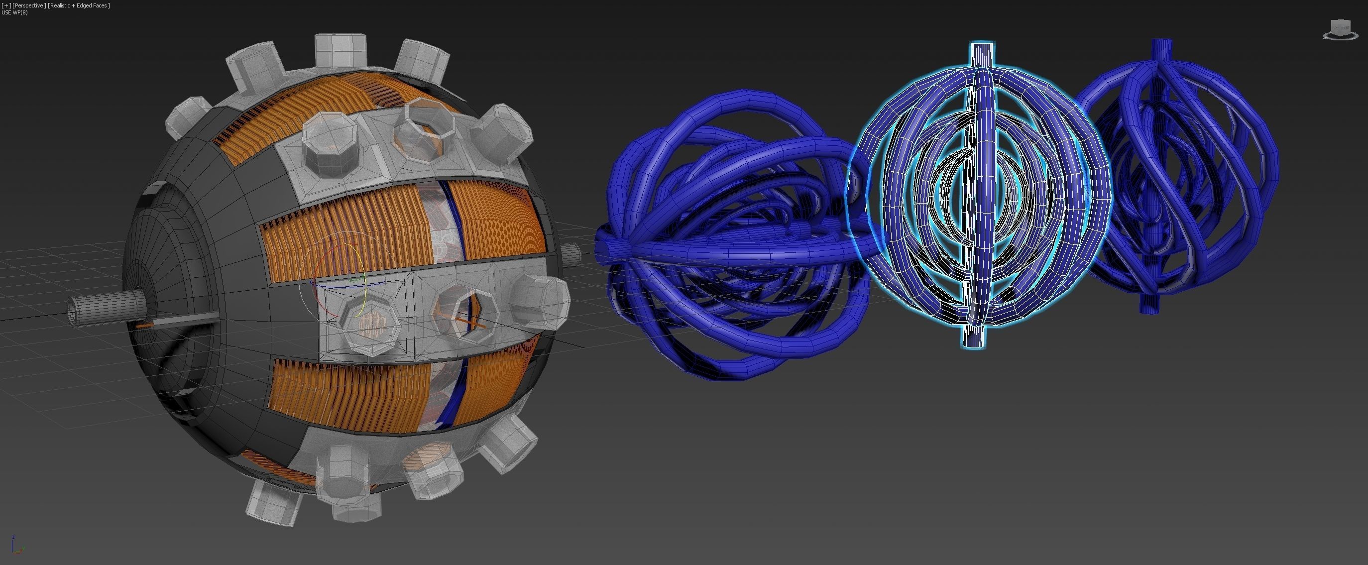 Aero Vortex Motor Generator - Concept 3D model_2