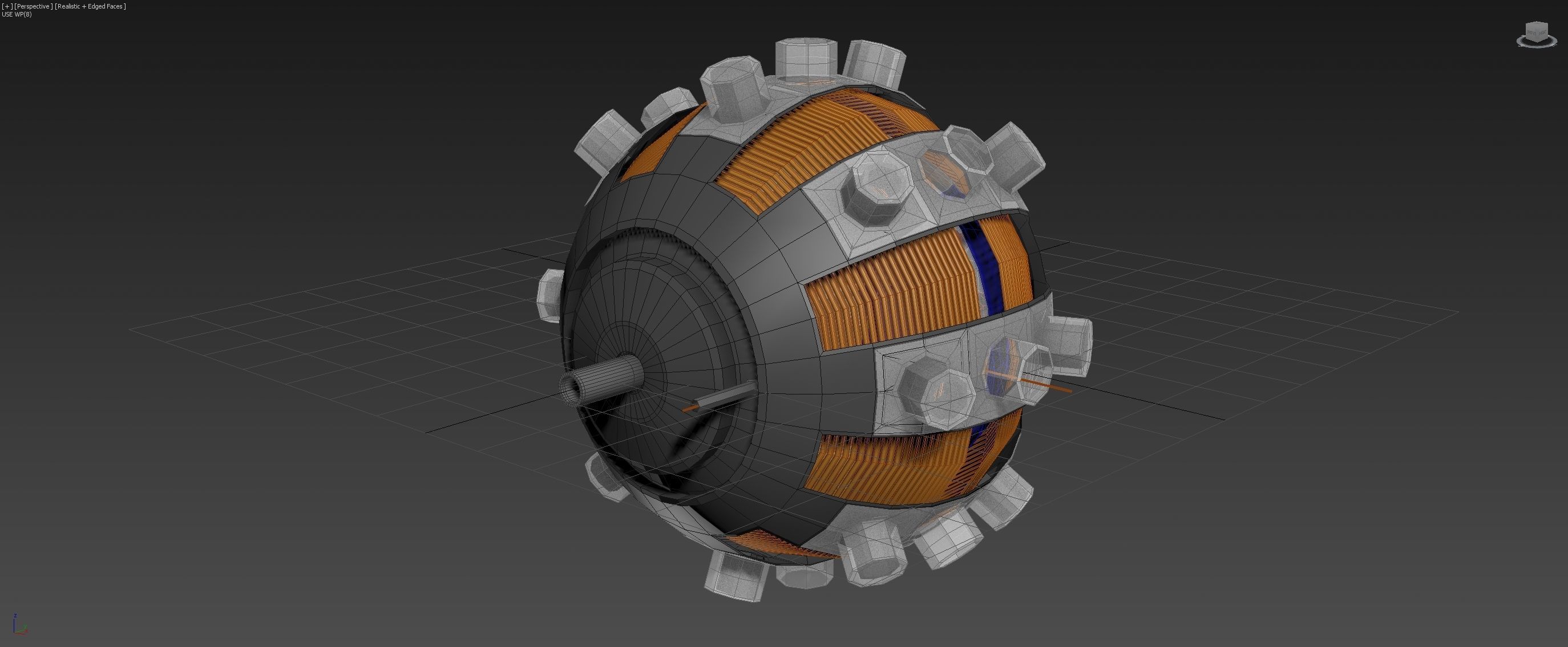 Aero Vortex Motor Generator - Concept 3D model_4