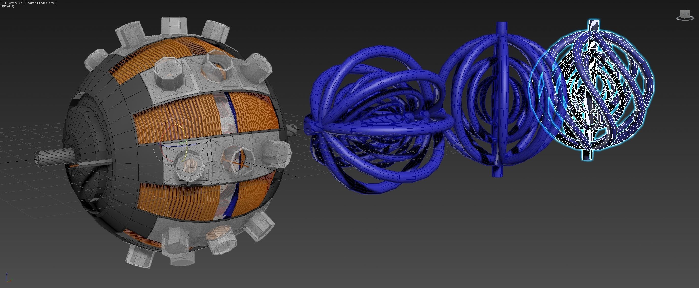 Aero Vortex Motor Generator - Concept 3D model_3