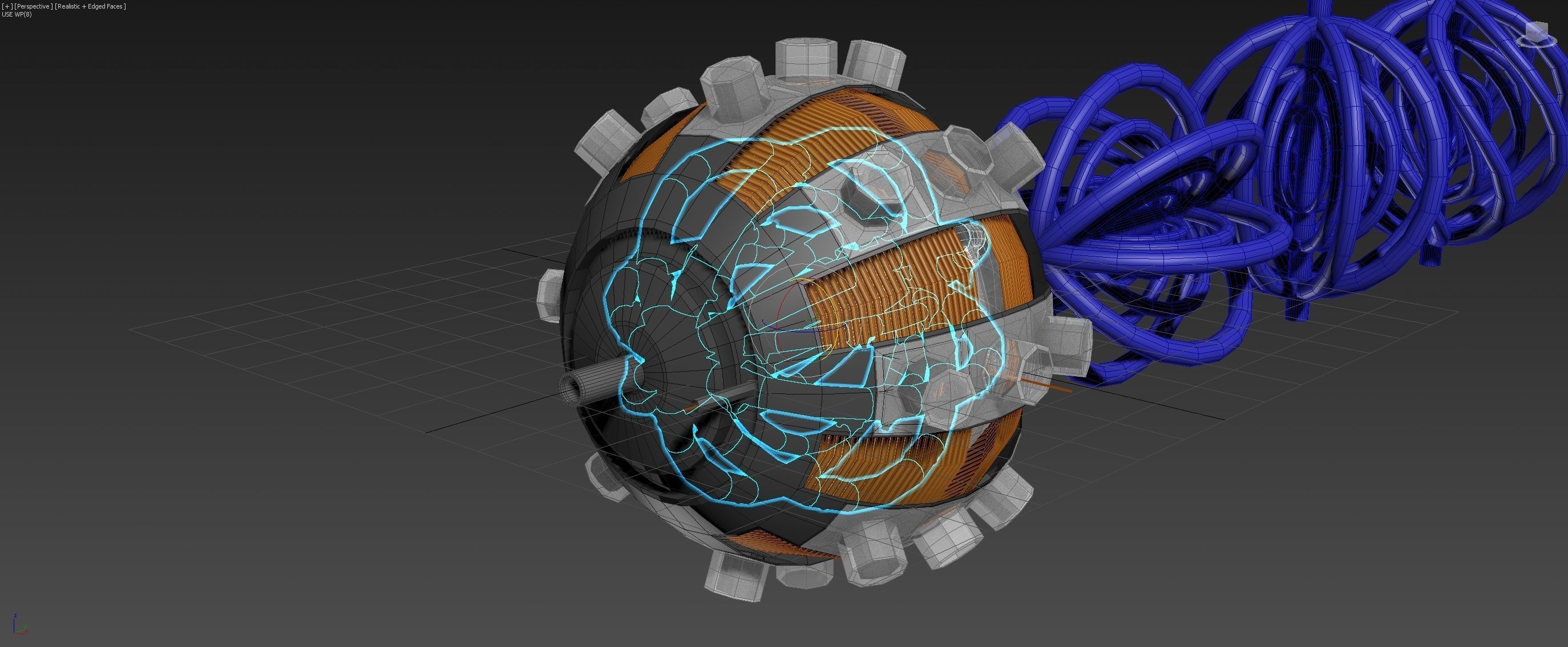 Aero Vortex Motor Generator - Concept 3D model_31