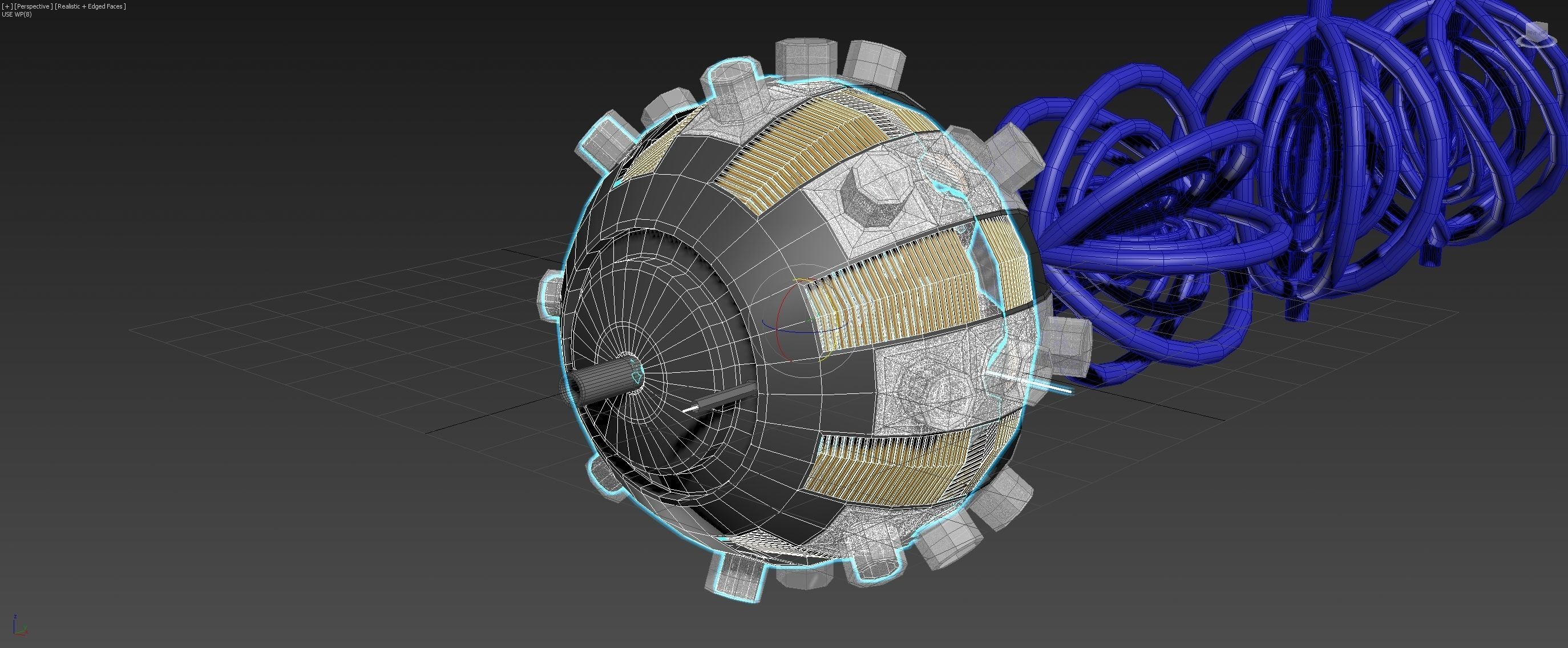 Aero Vortex Motor Generator - Concept 3D model_23