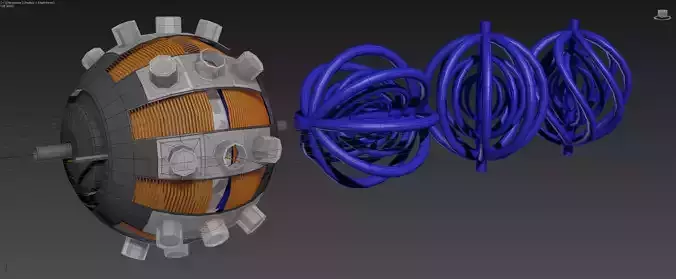 Aero Vortex Motor Generator - Concept 3D model