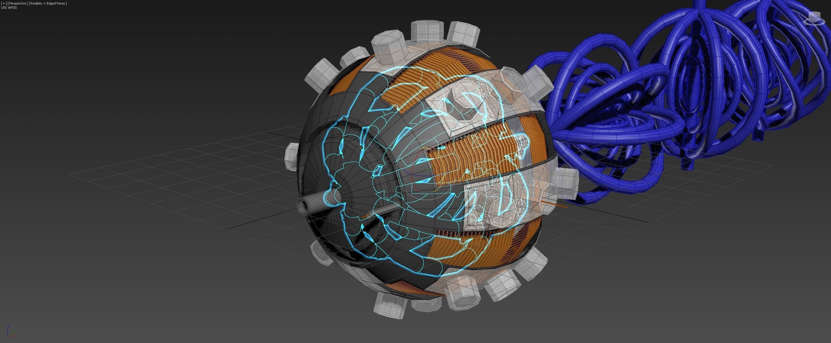 Aero Vortex Motor Generator - Concept 3D model_34