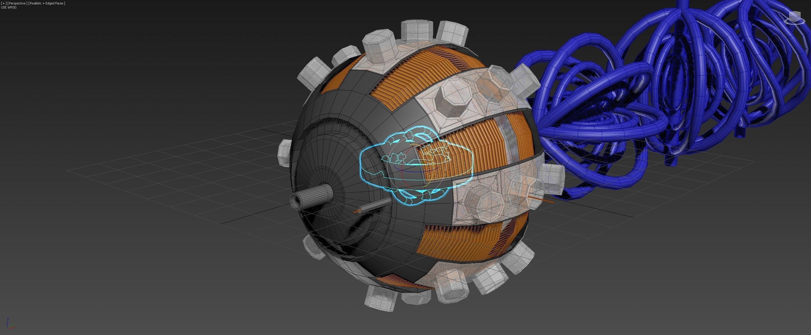 Aero Vortex Motor Generator - Concept 3D model_20