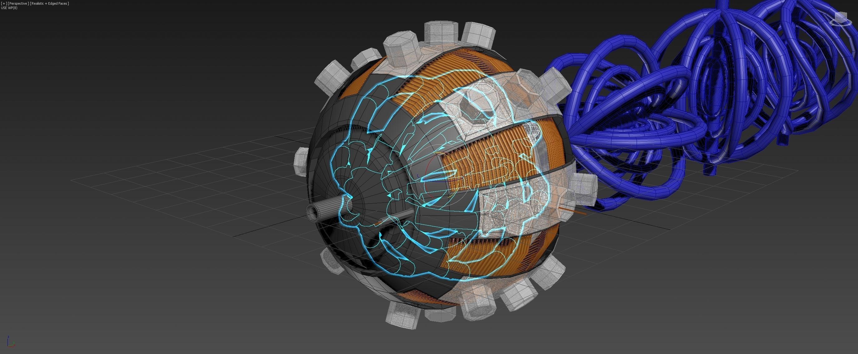 Aero Vortex Motor Generator - Concept 3D model_35