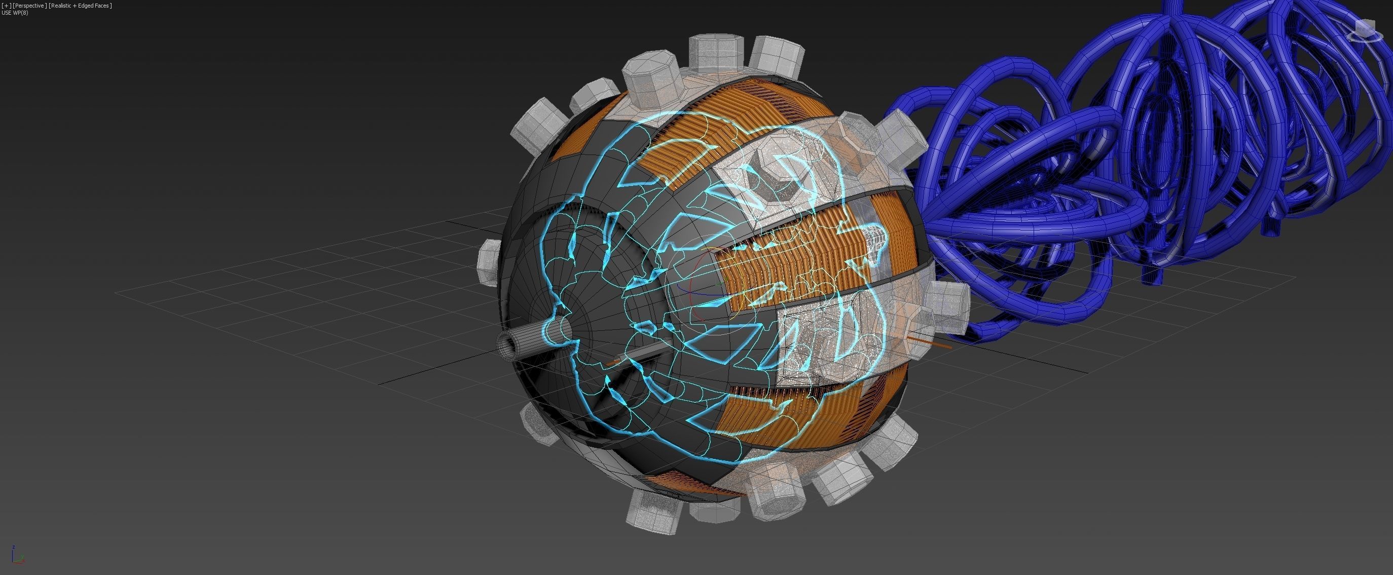 Aero Vortex Motor Generator - Concept 3D model_30