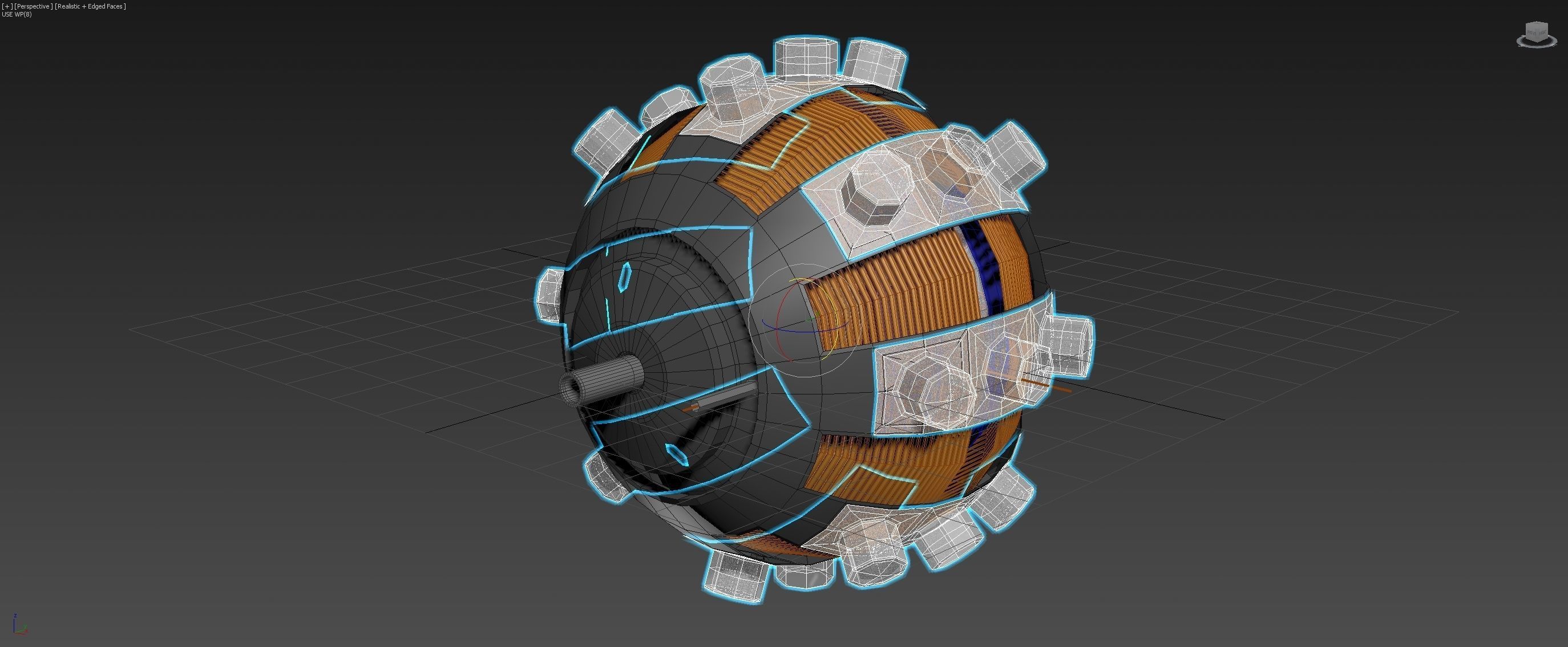 Aero Vortex Motor Generator - Concept 3D model_5