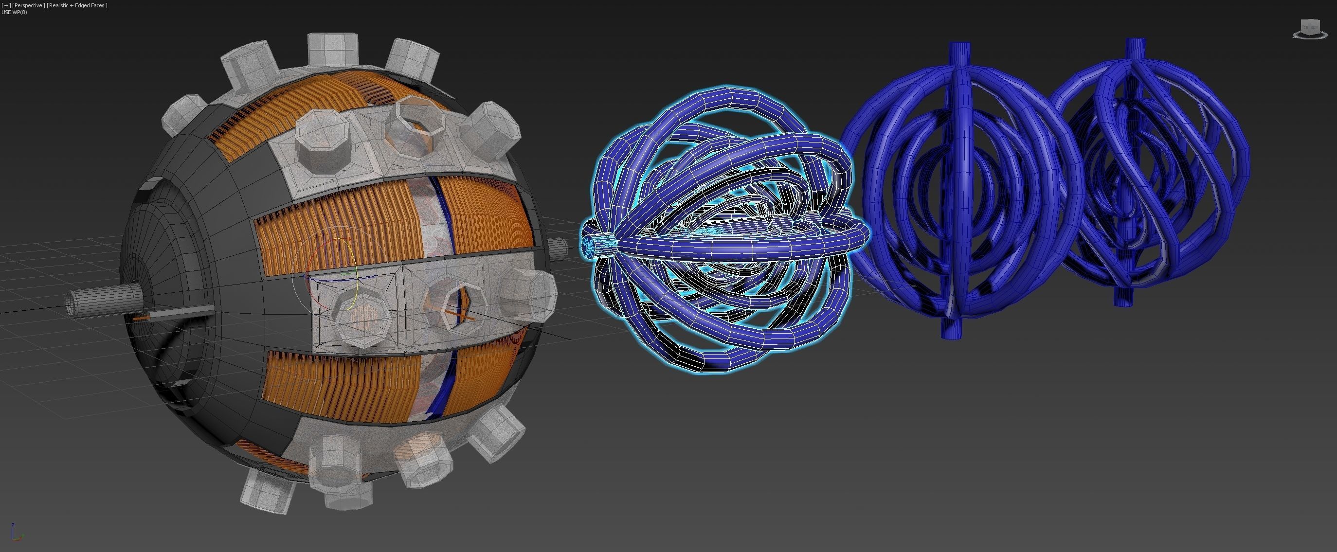 Aero Vortex Motor Generator - Concept 3D model_1