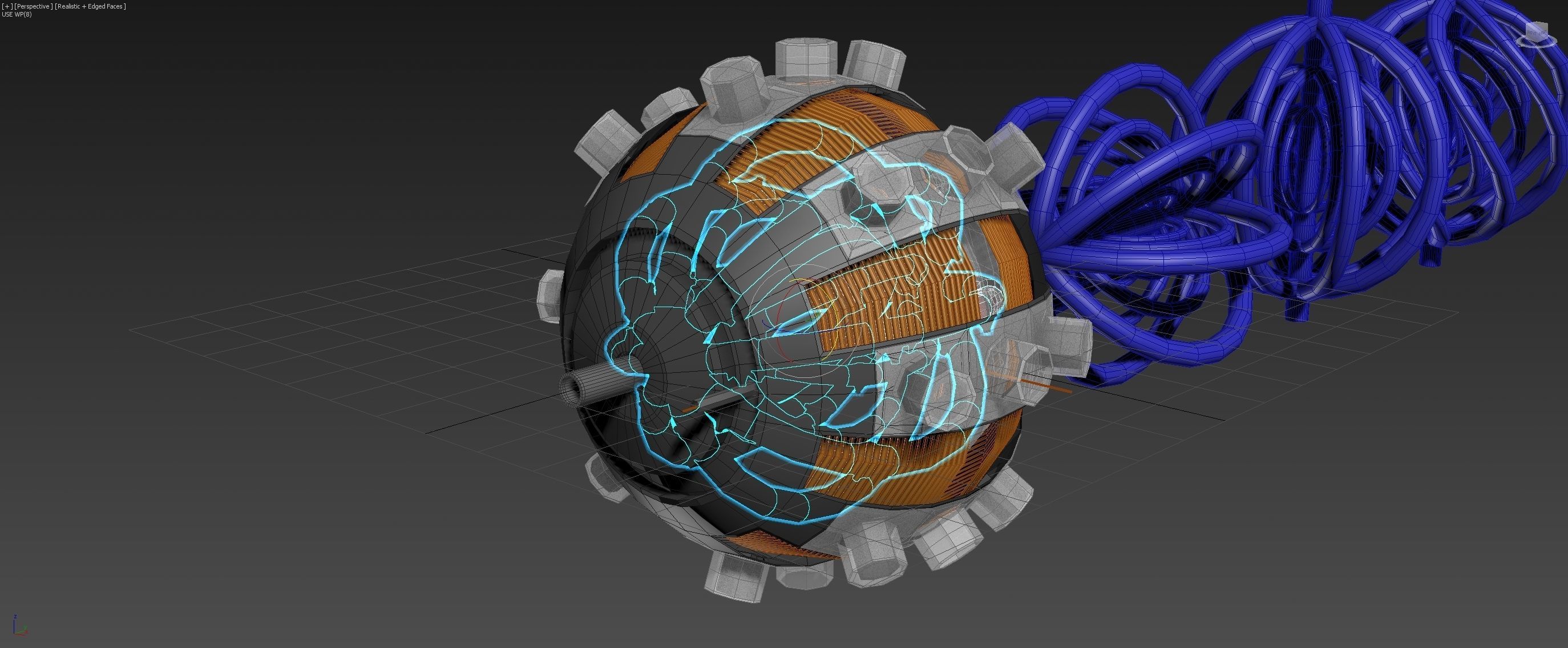 Aero Vortex Motor Generator - Concept 3D model_33