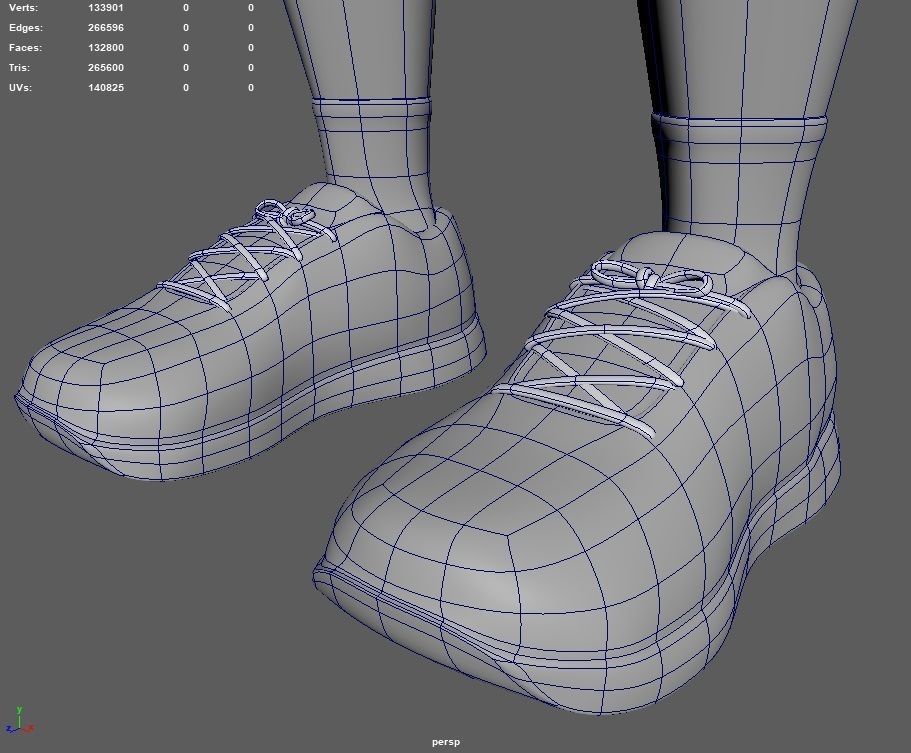 Kid Cartoon Rigged Low-poly 3D model_25