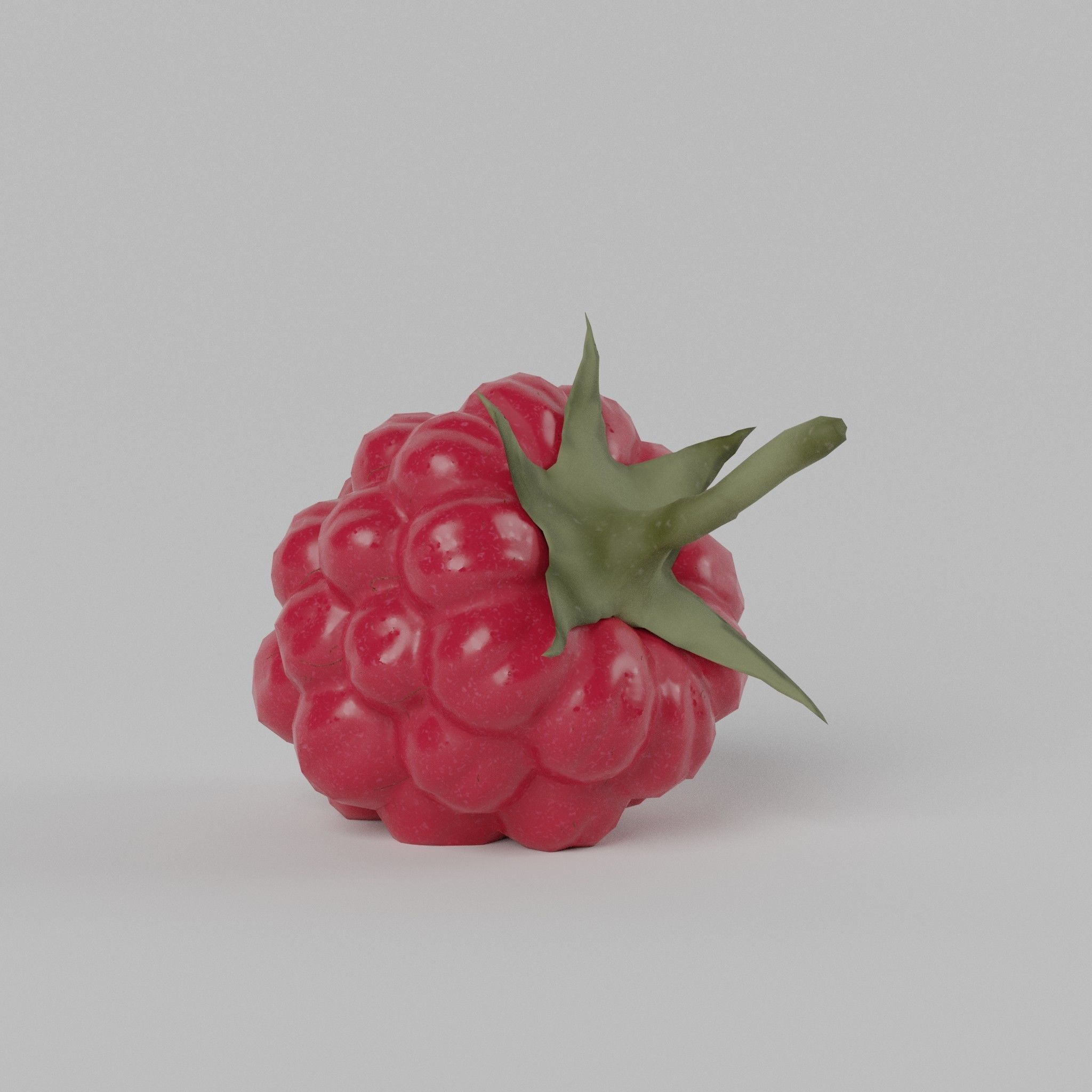 Raspberry Low-poly 3D model_1