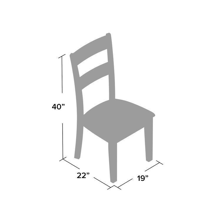 Wynwood Ladder Back Side Chair Dark Espresso Cherry 3D model_1