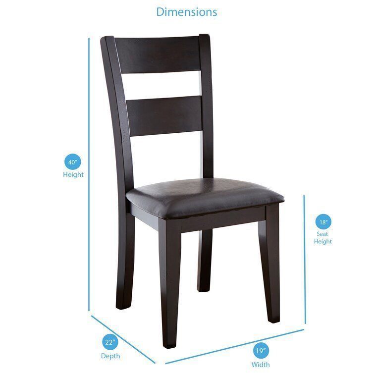 Wynwood Ladder Back Side Chair Dark Espresso Cherry 3D model_2