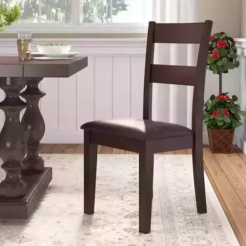 Wynwood Ladder Back Side Chair Dark Espresso Cherry 3D model