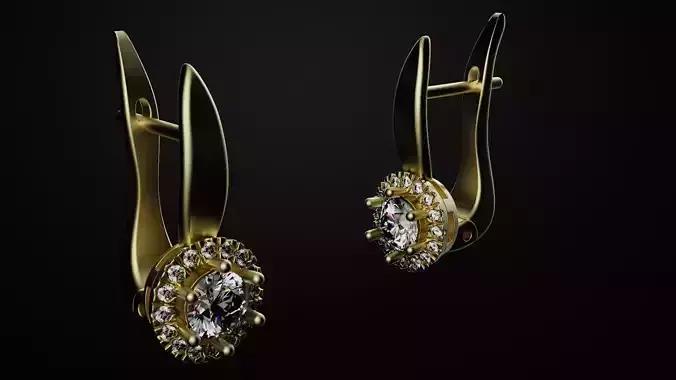  Earrings with diamonds