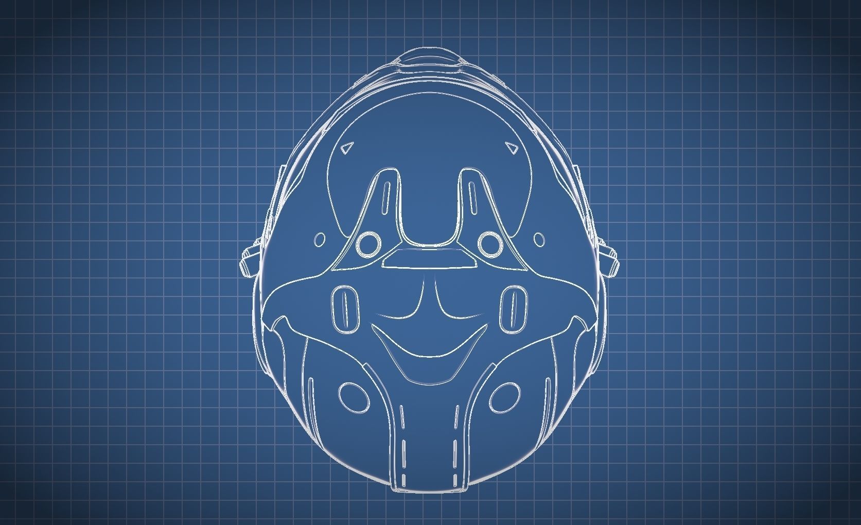 Doom girl Helmet 3D print model_22