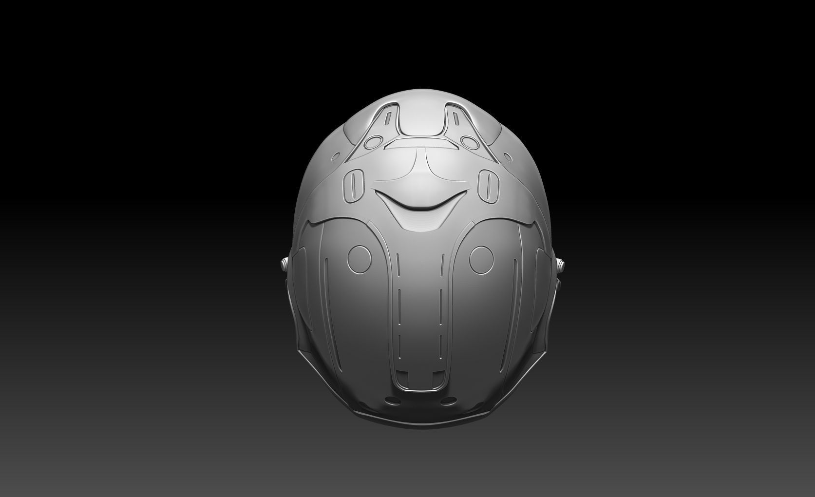 Doom girl Helmet 3D print model_16