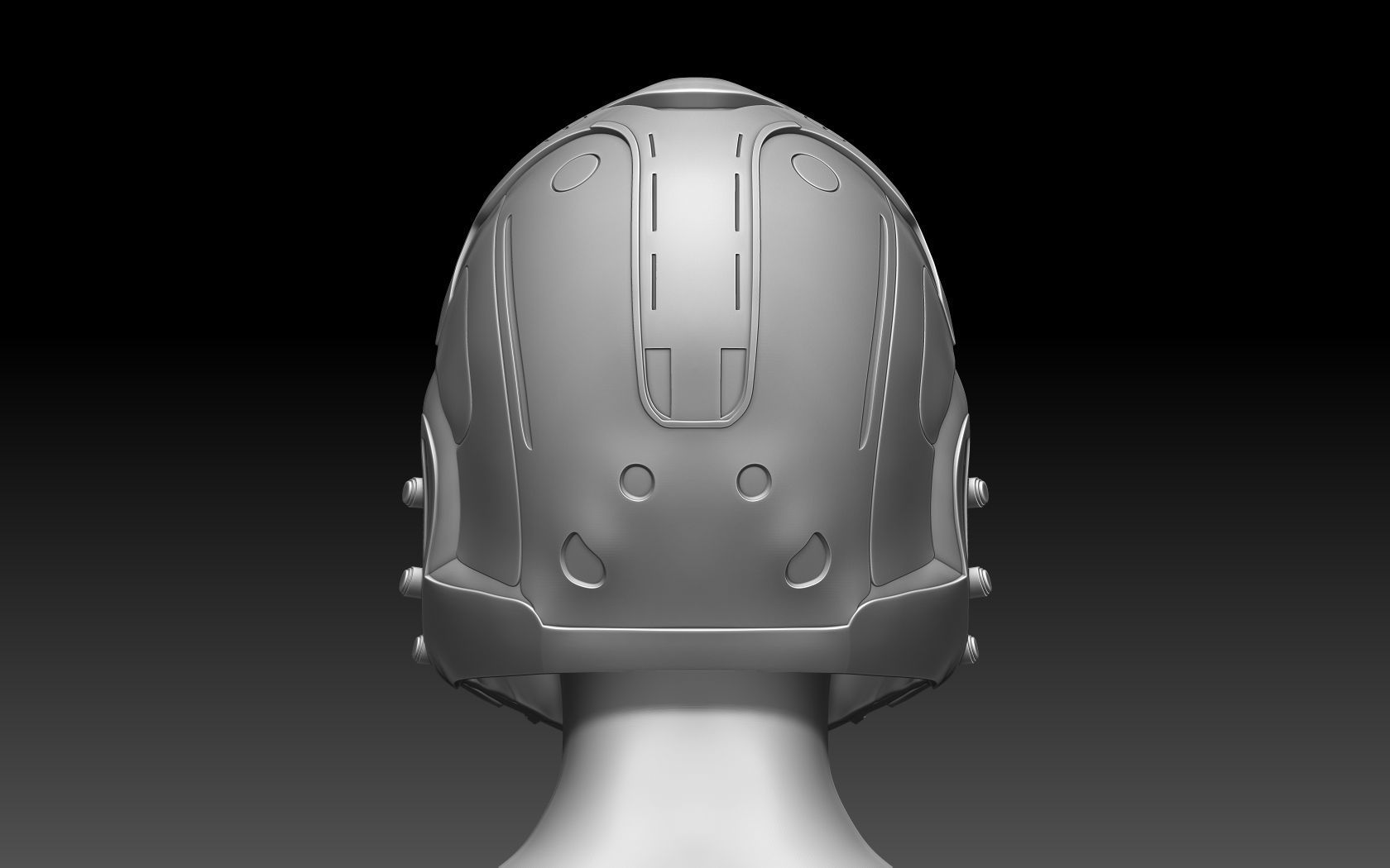 Doom girl Helmet 3D print model_8