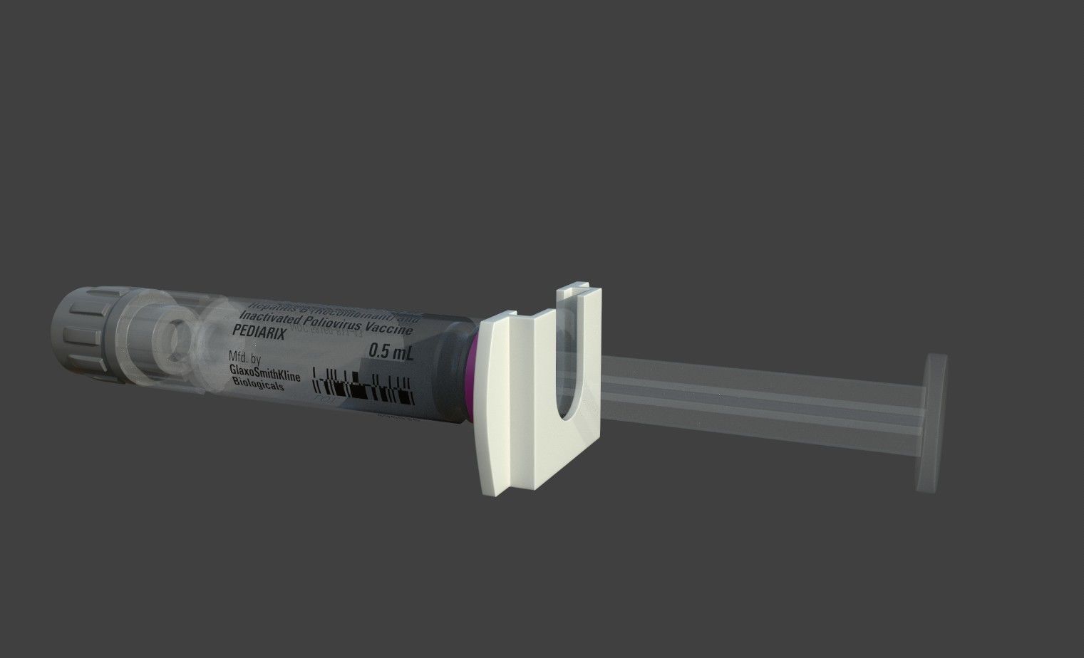 Pediarix Syringe 3D model_2