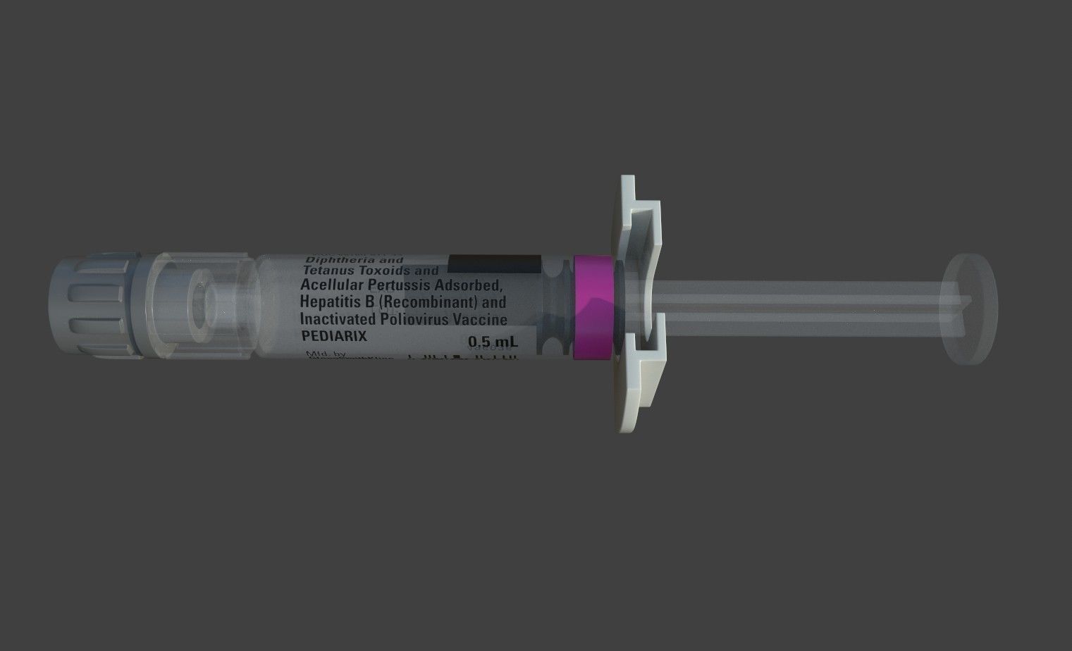Pediarix Syringe 3D model_1