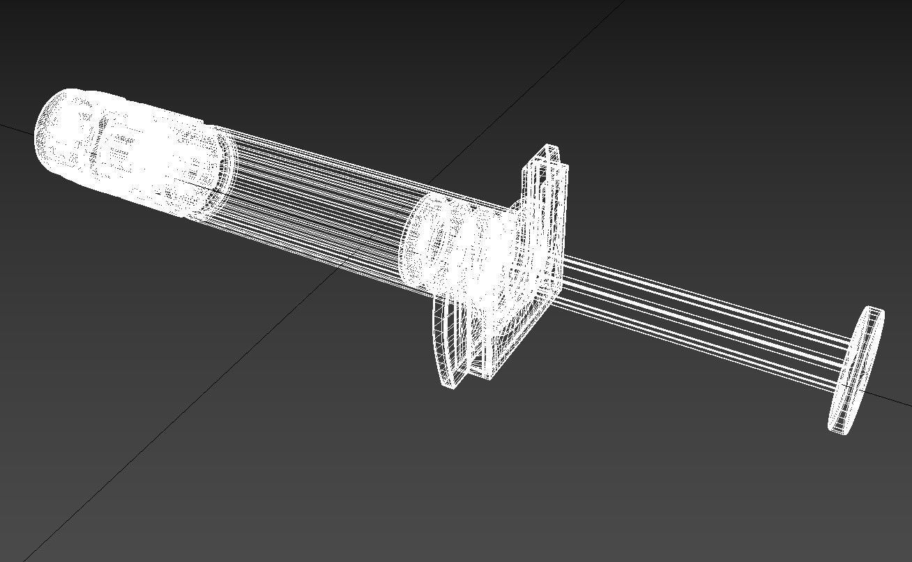 Pediarix Syringe 3D model_7