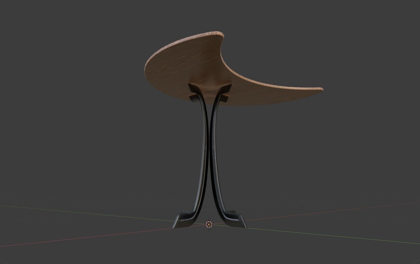 Luna Table Low-poly 3D model_1