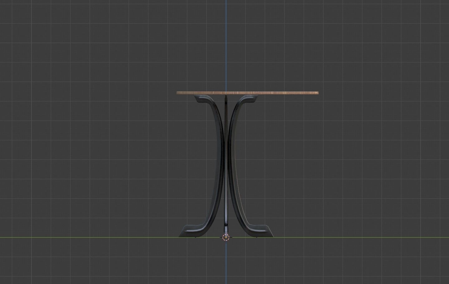 Luna Table Low-poly 3D model_6