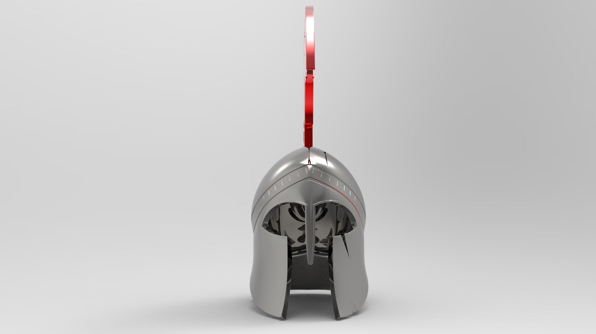 Medieval Armour Spartan Greek Helmet 3D model_7