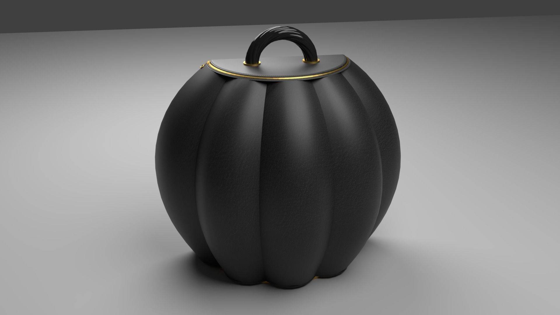 The Pumpky Bag Rounded and chic 3D model_3