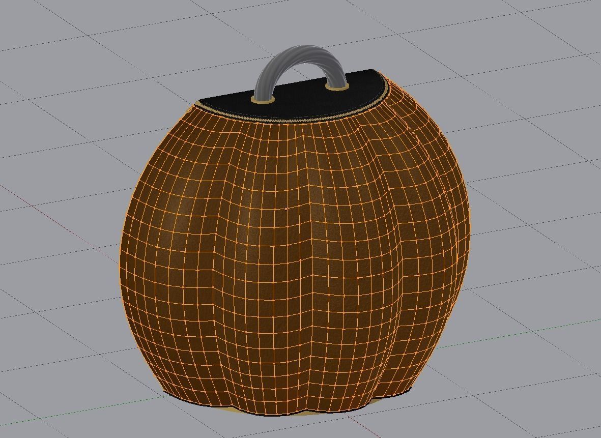 The Pumpky Bag Rounded and chic 3D model_12