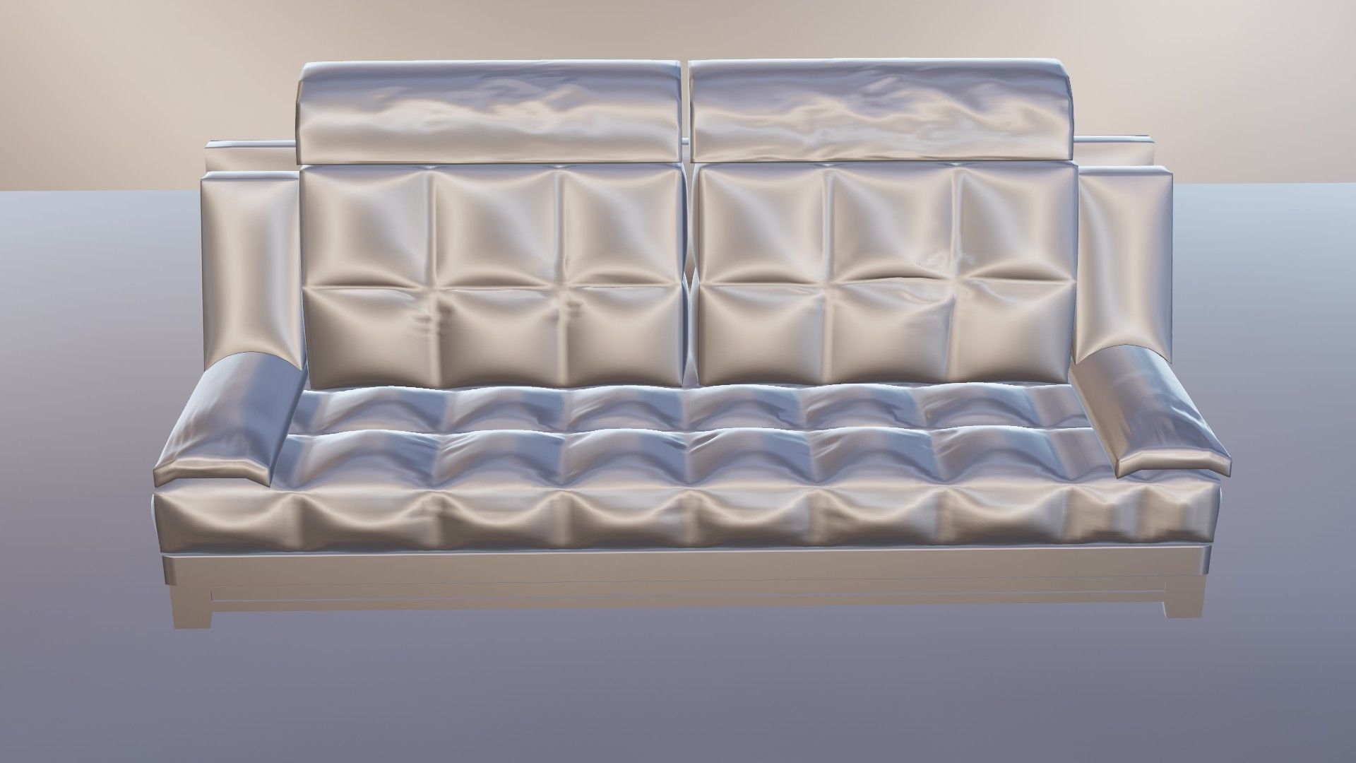 3D MODEL LEATHER RED SOFA 3D model_11