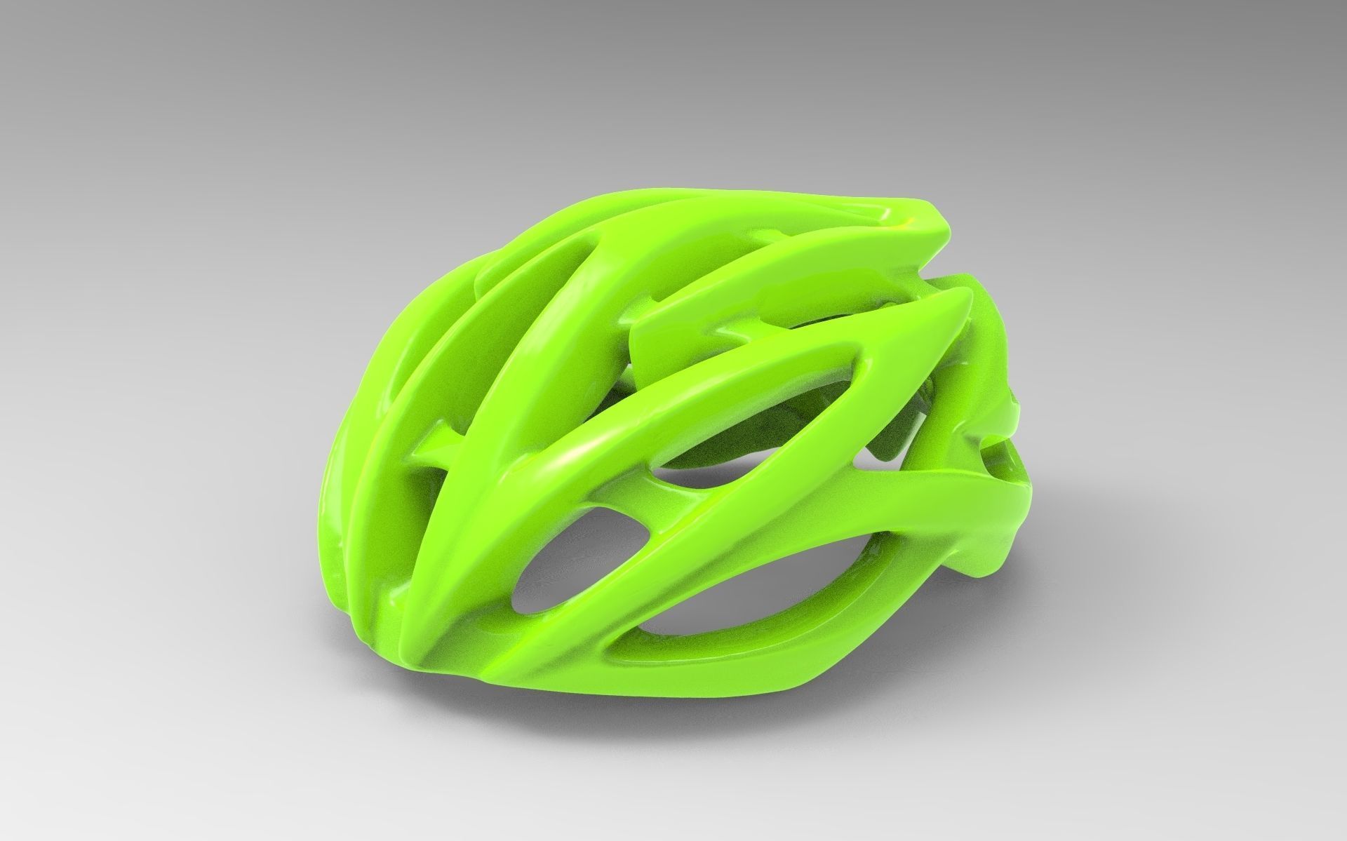 light weight bicycle helmet 3D model_8