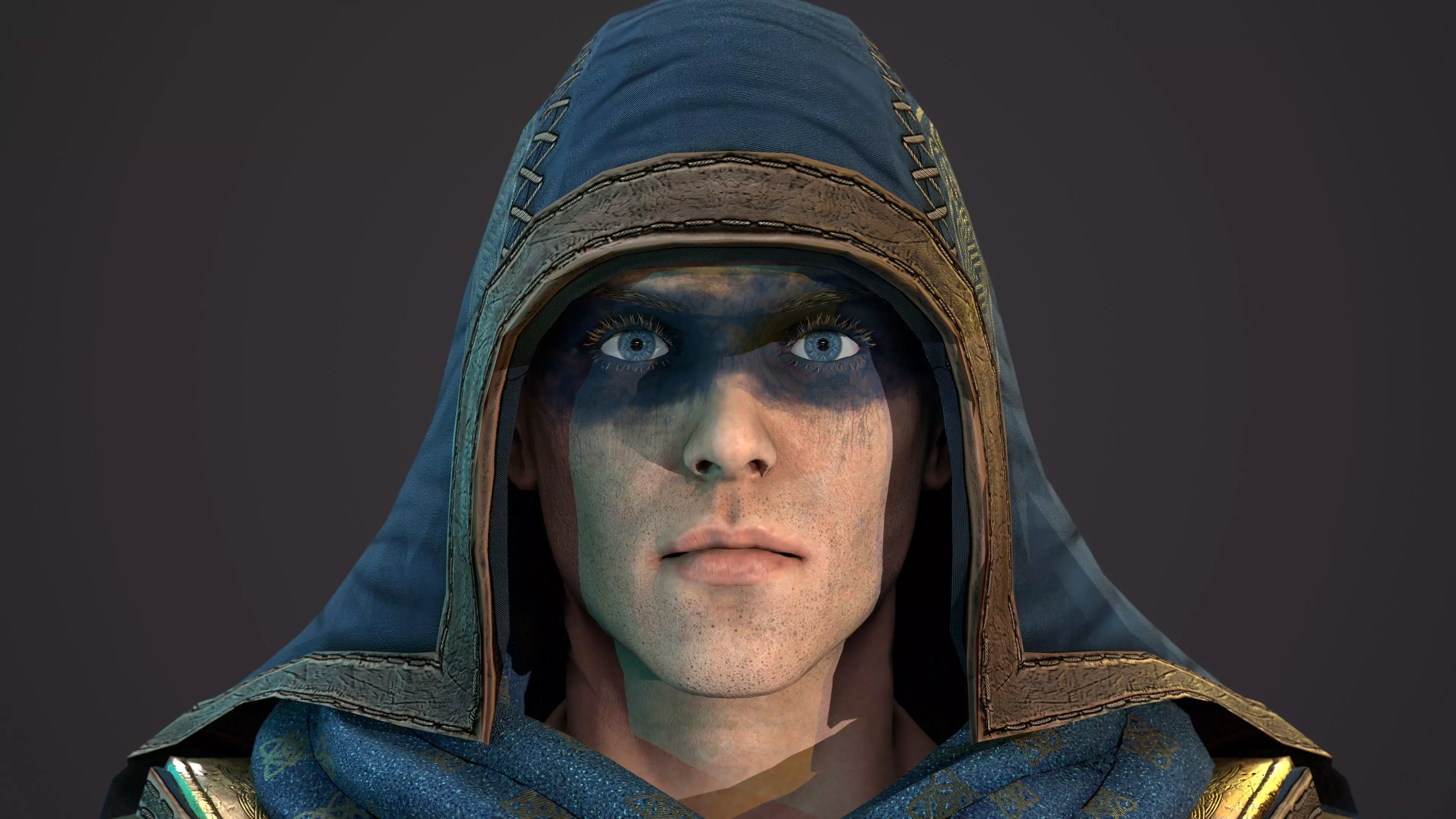 Viking Warrior Low-poly 3D model