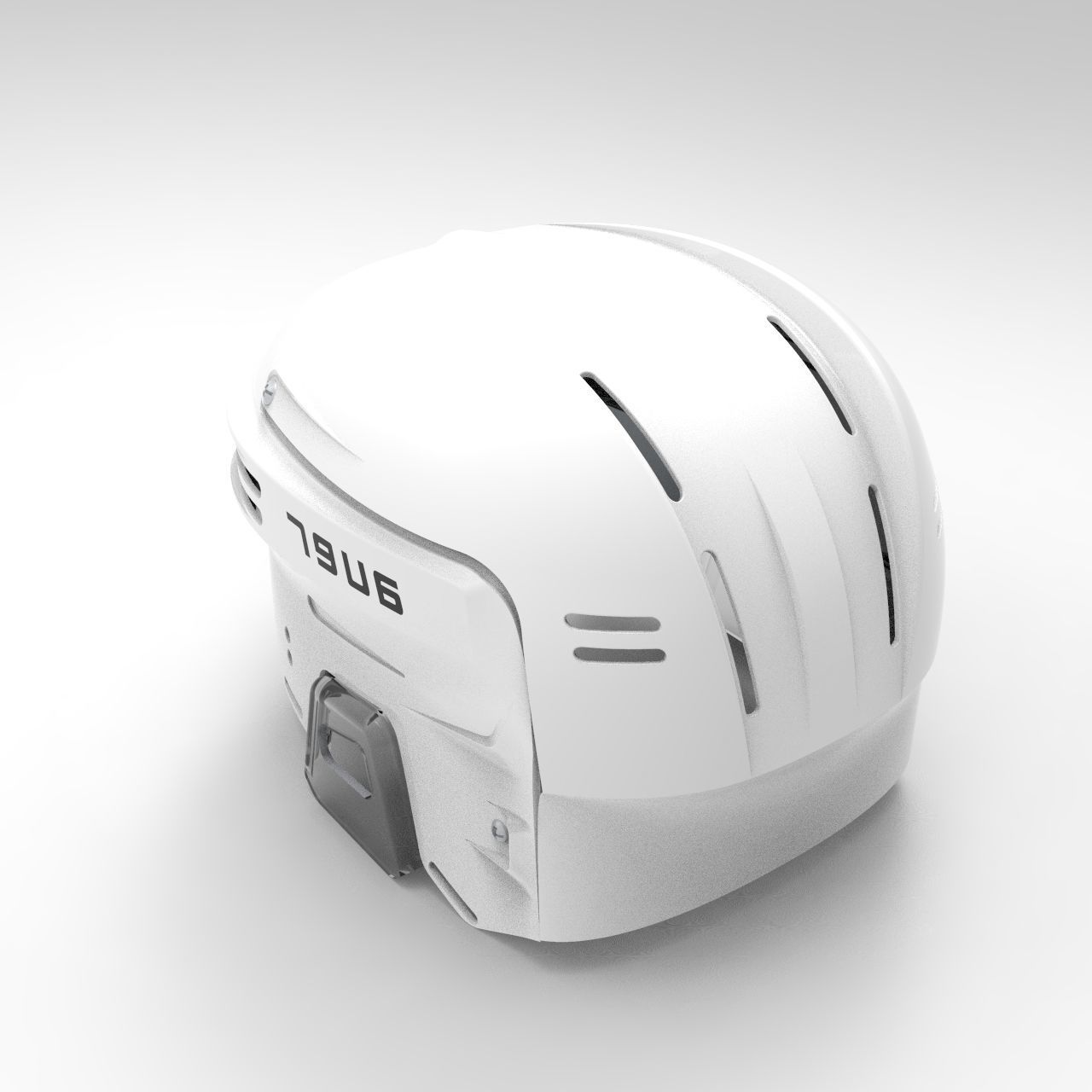 Hockey Helmet 3D model_4