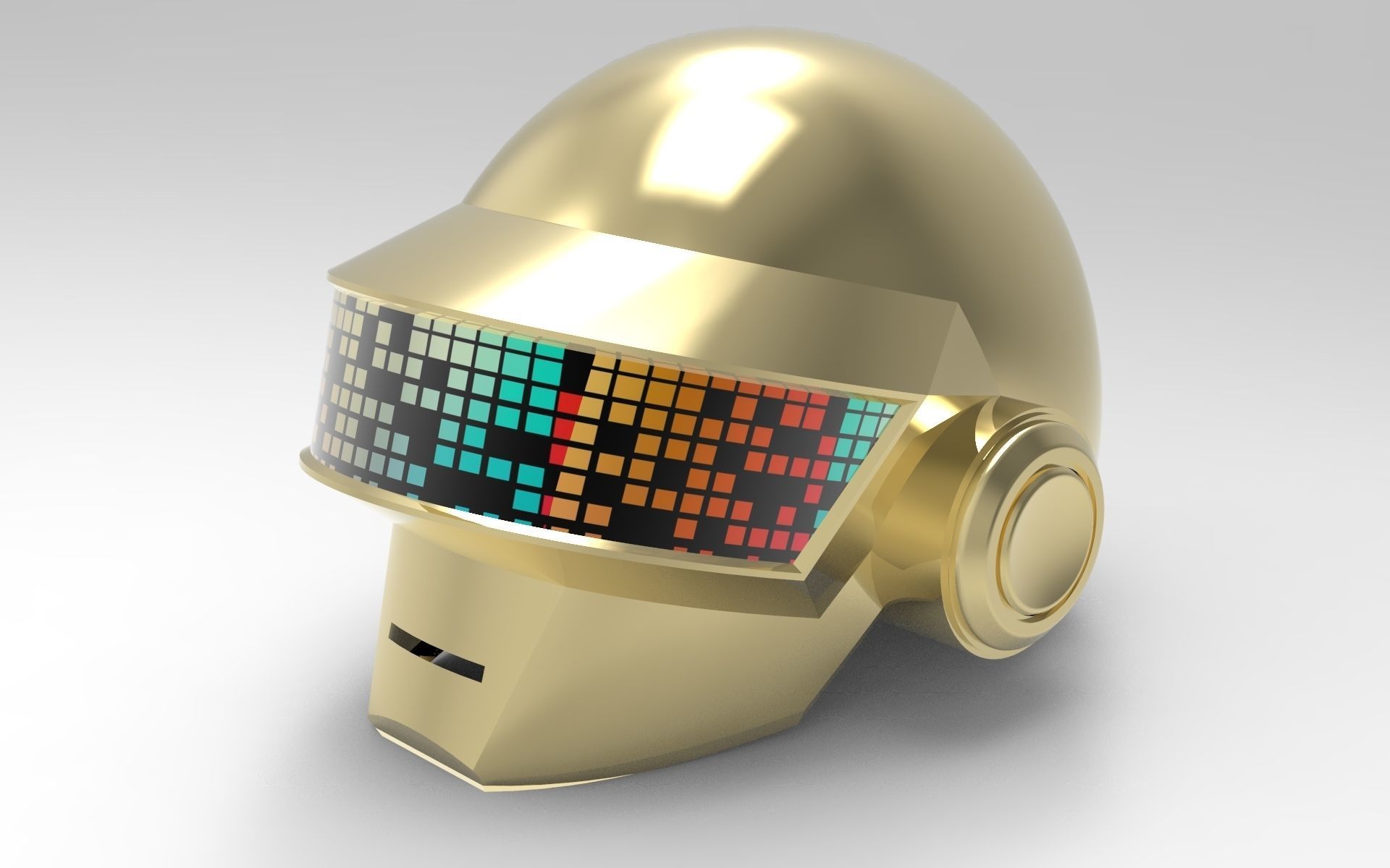Daft Punk Thomas Bangalter helmet 3D model_11
