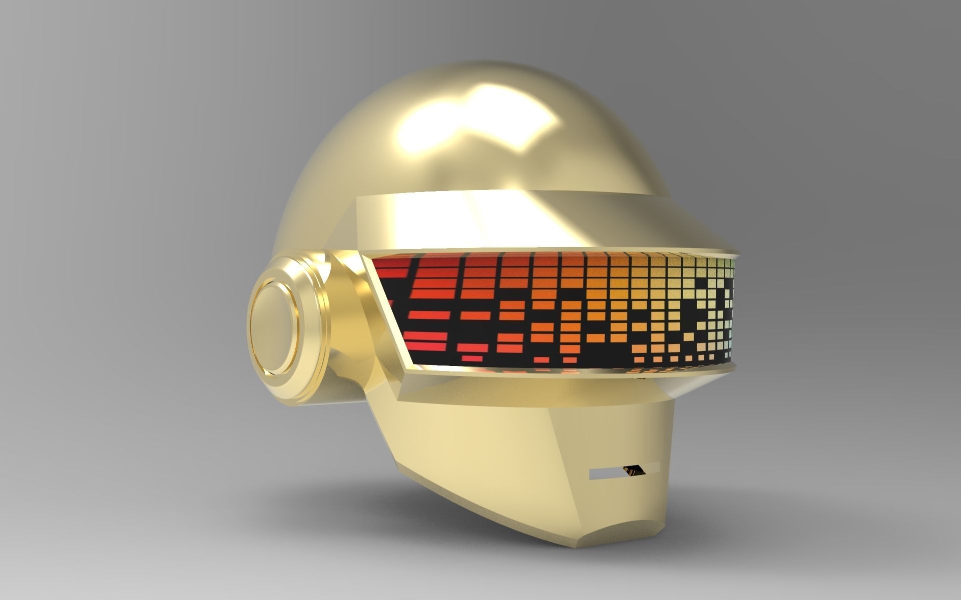 Daft Punk Thomas Bangalter helmet 3D model_1