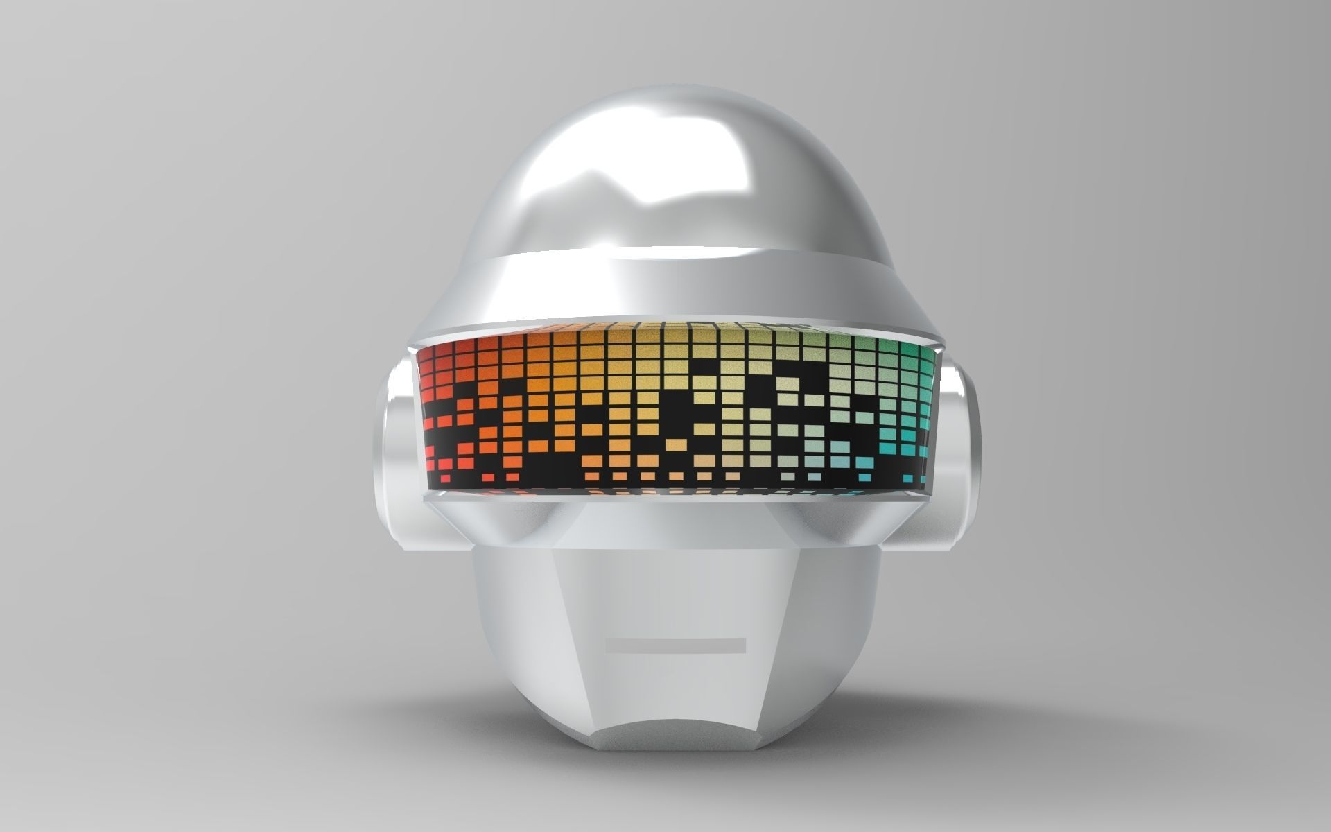 Daft Punk Thomas Bangalter helmet 3D model_7