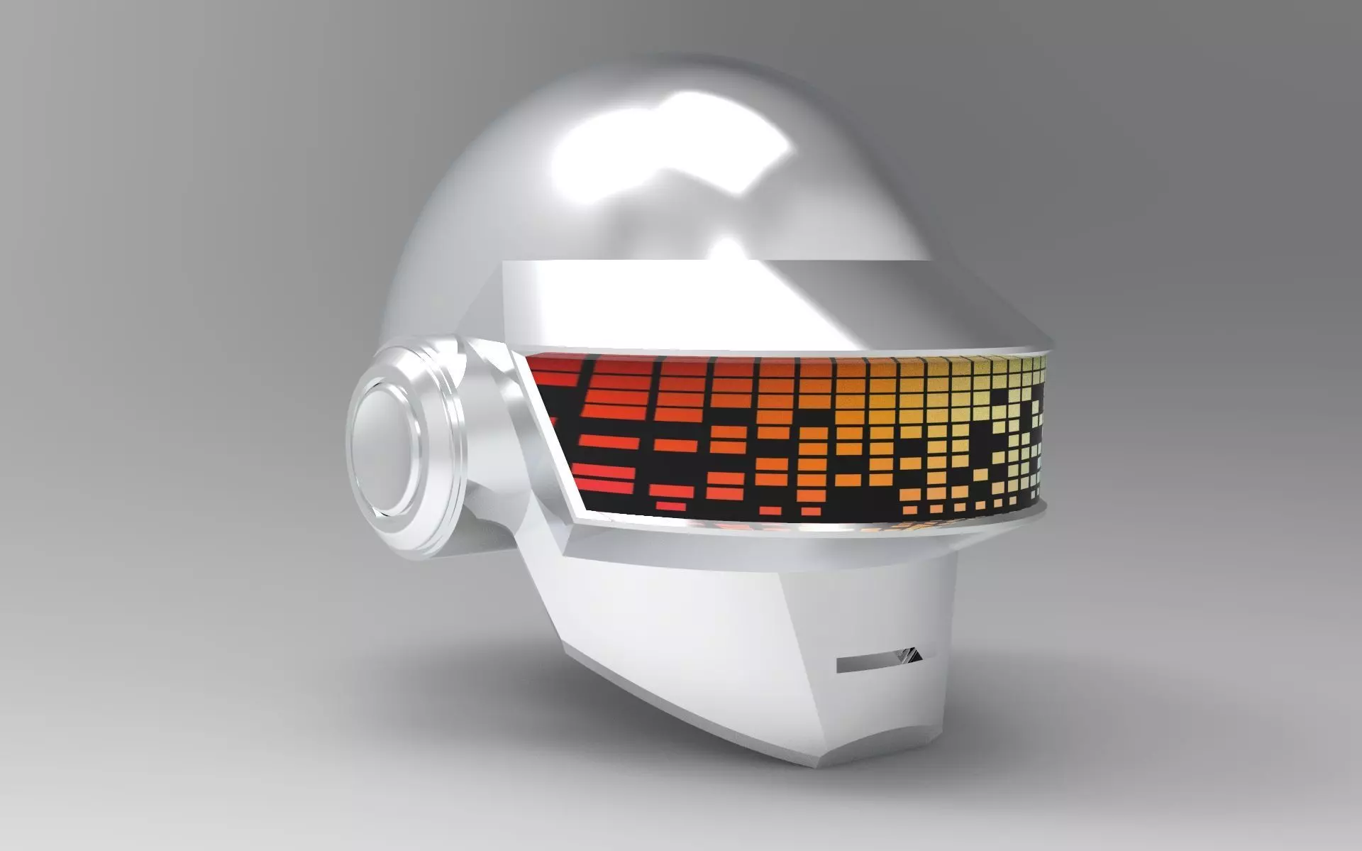 Daft Punk Thomas Bangalter helmet 3D model_0