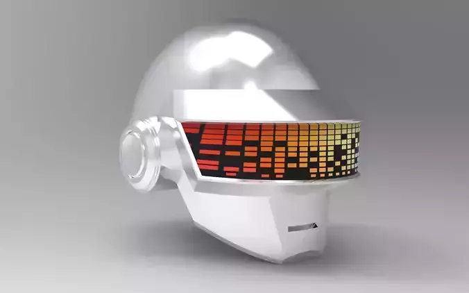 Daft Punk Thomas Bangalter helmet 3D model